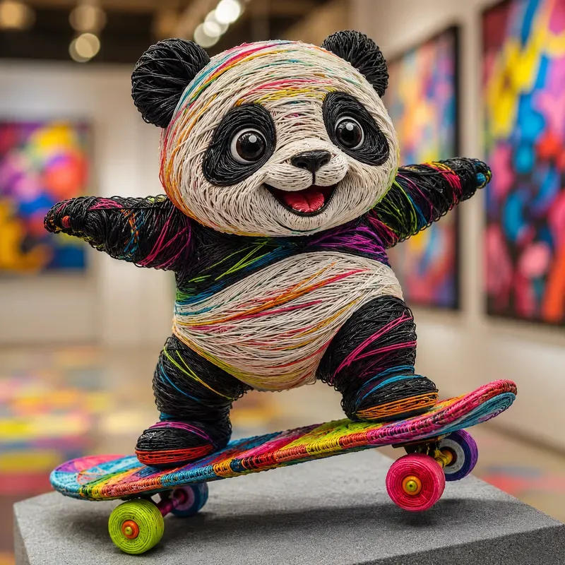 Whimsical Yarn Animal Sculptures