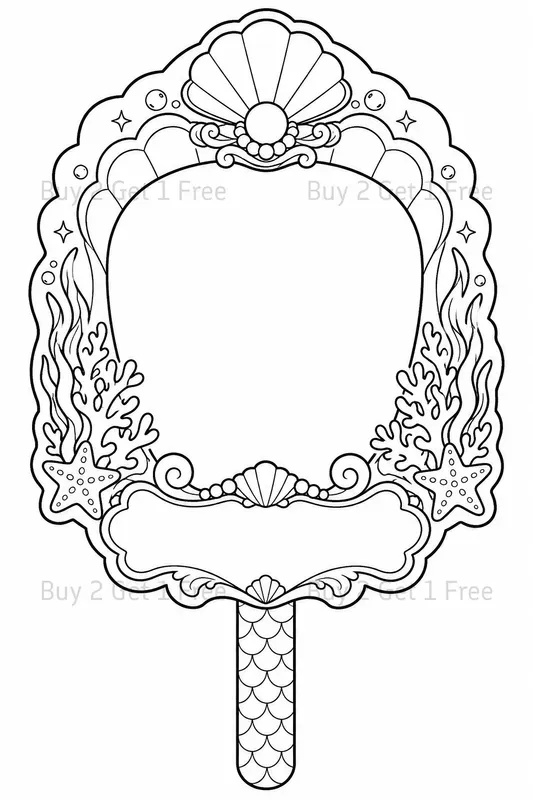 Western Selfie Frame Prop Coloring Books
