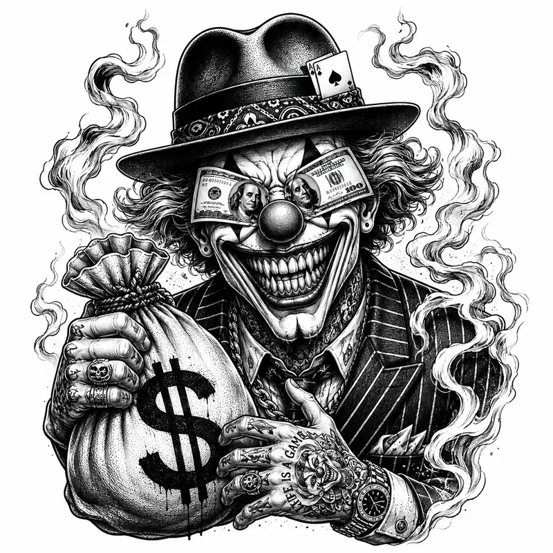 Luxury Greed Tattoo Flash Packs