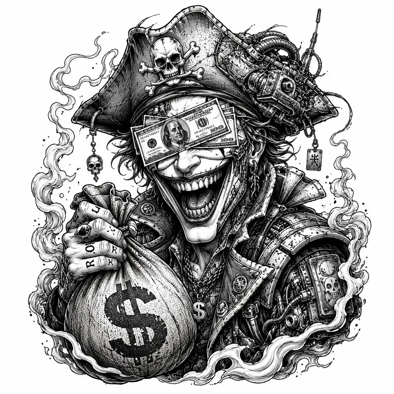 Luxury Greed Tattoo Flash Packs
