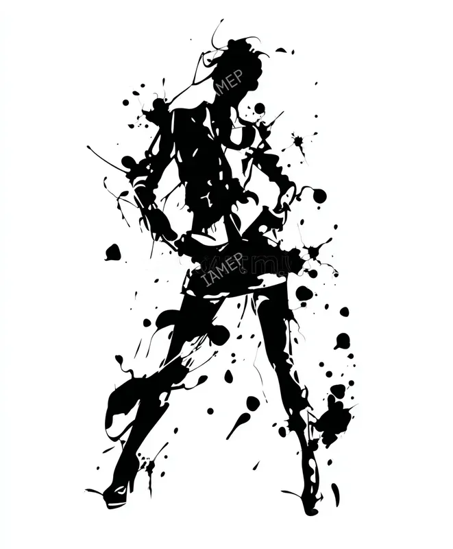 Inksplatter Noir Illustrations