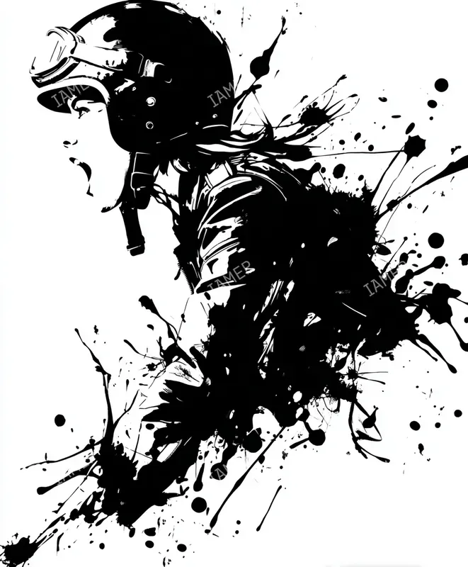 Inksplatter Noir Illustrations