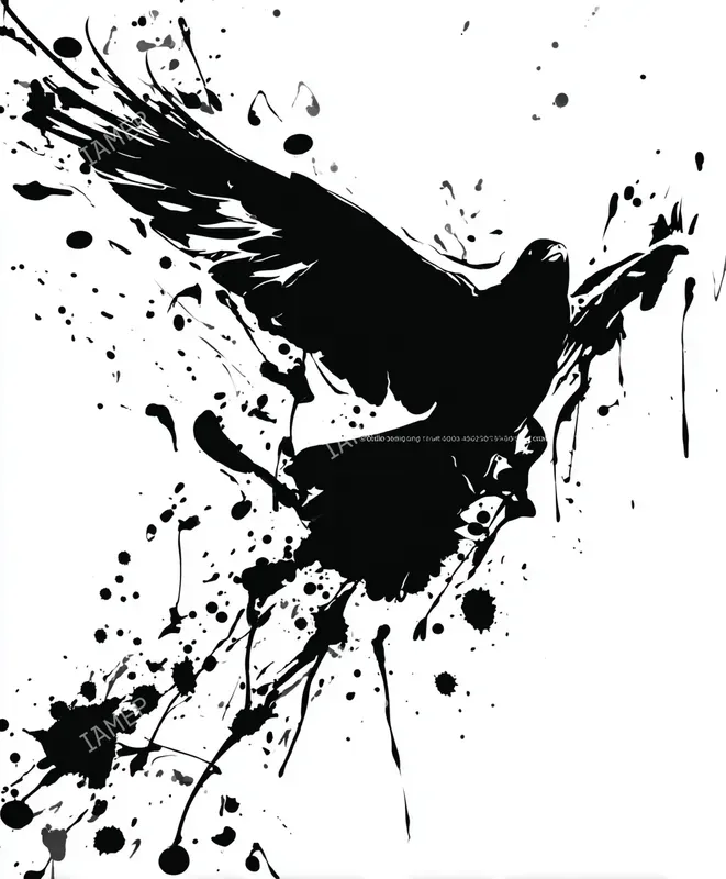 Inksplatter Noir Illustrations