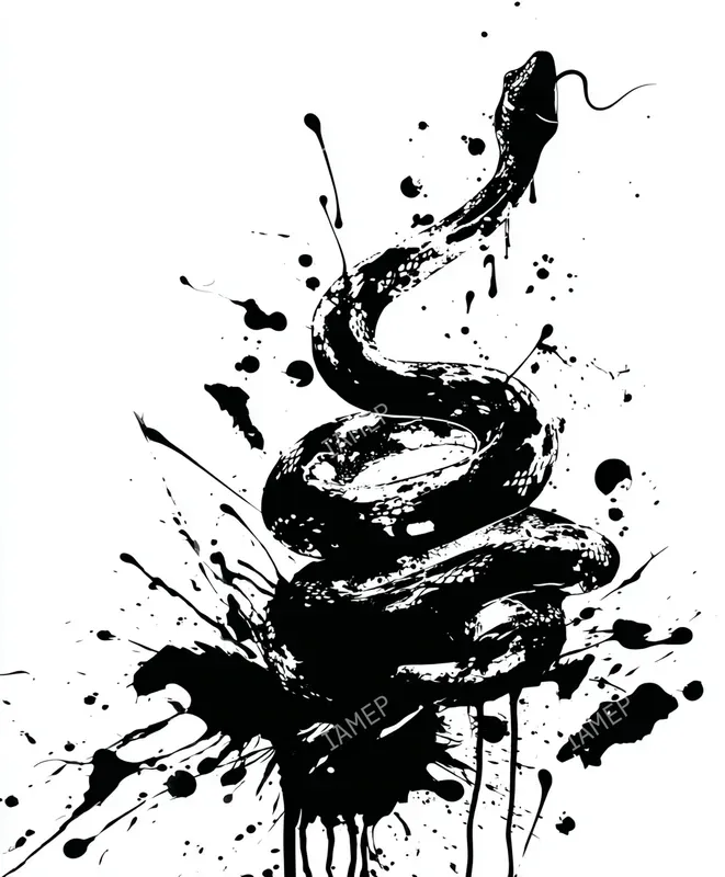 Inksplatter Noir Illustrations