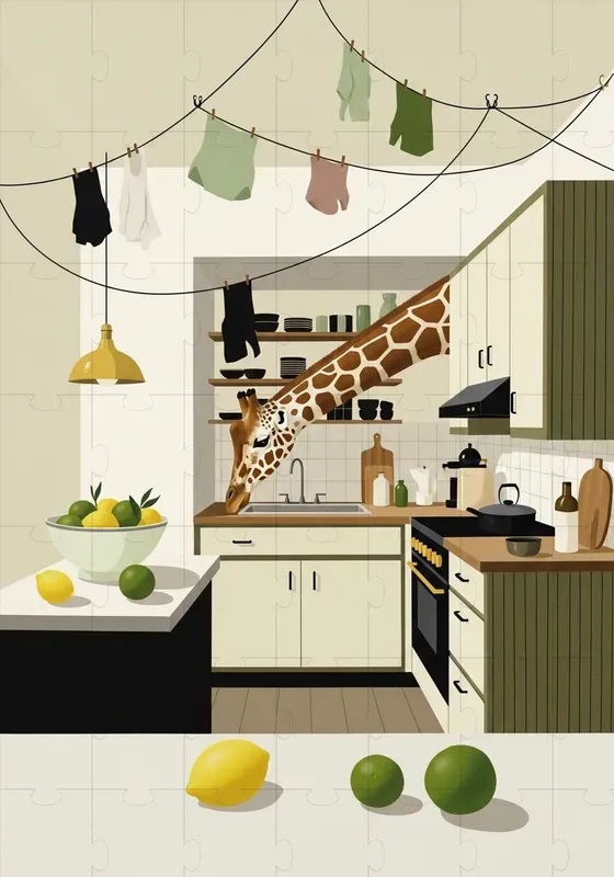 Surreal Decorative Animal Interiors