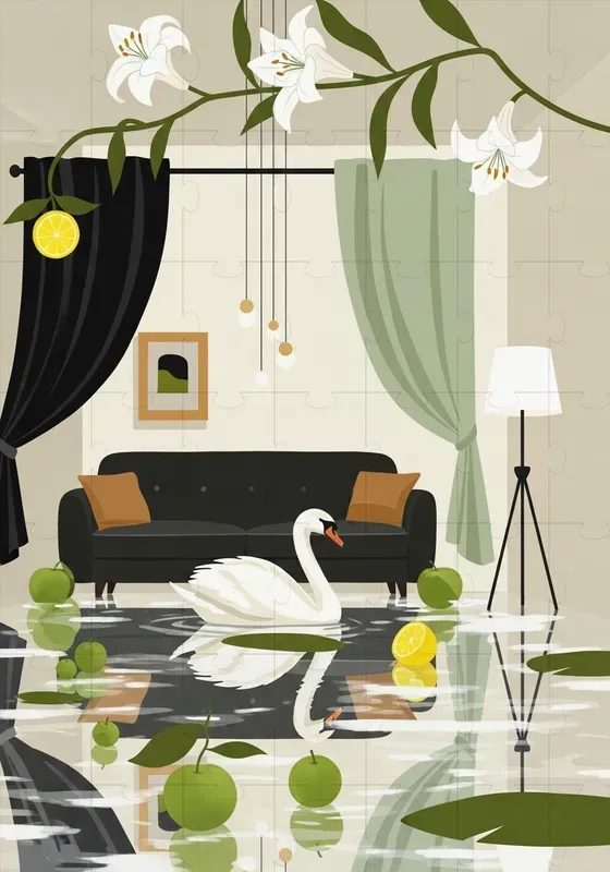 Surreal Decorative Animal Interiors