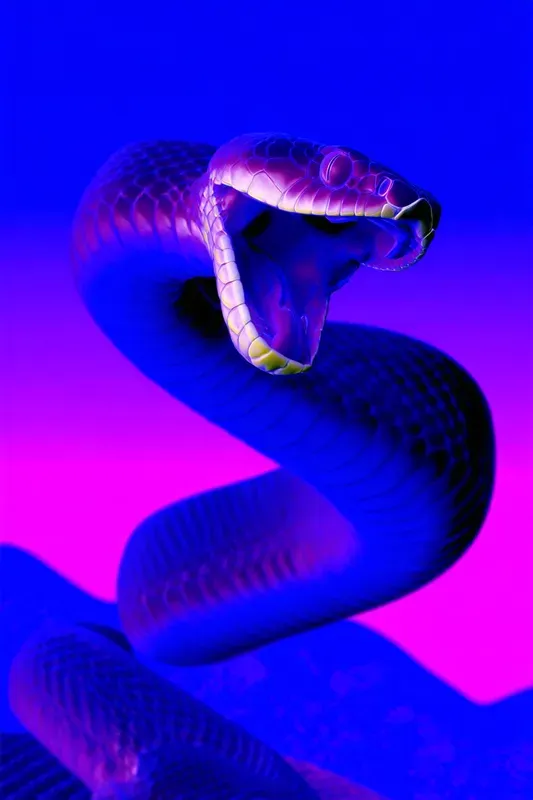 Purple Glow Animal Portraits