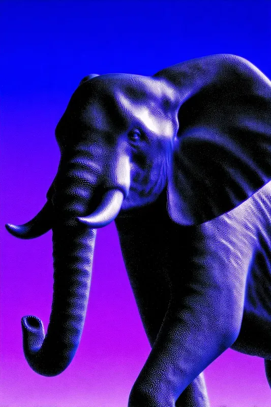 Purple Glow Animal Portraits