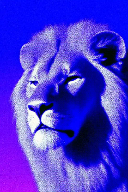 Purple Glow Animal Portraits
