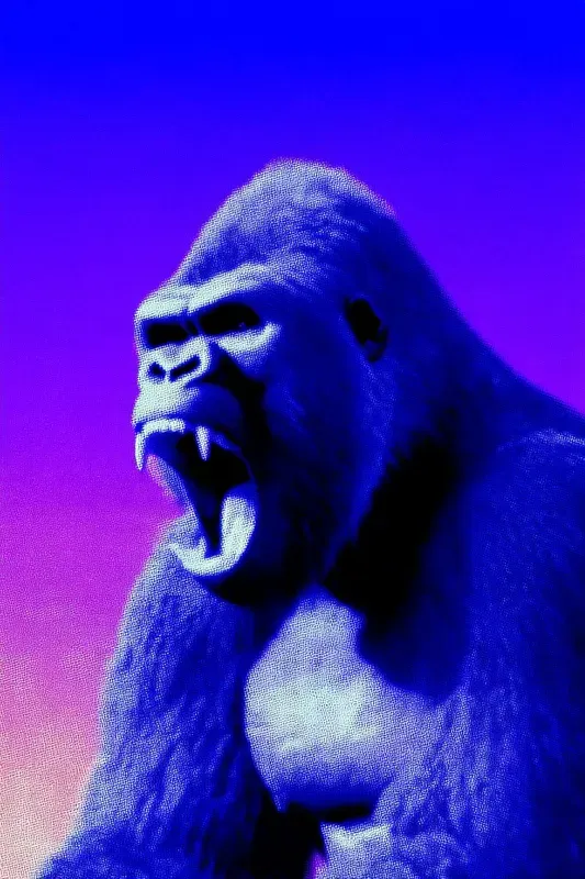 Purple Glow Animal Portraits