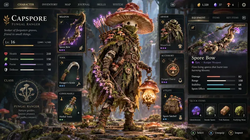 Character Loadout Screen Generator