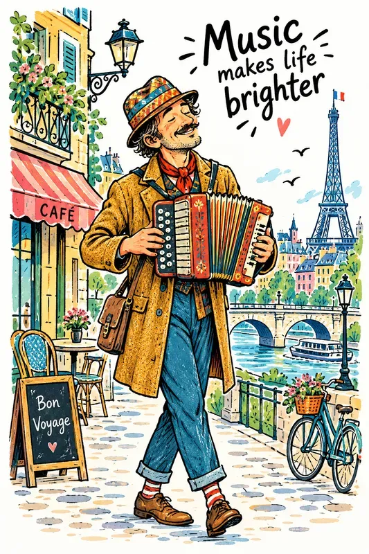Whimsical City Landmark Posters