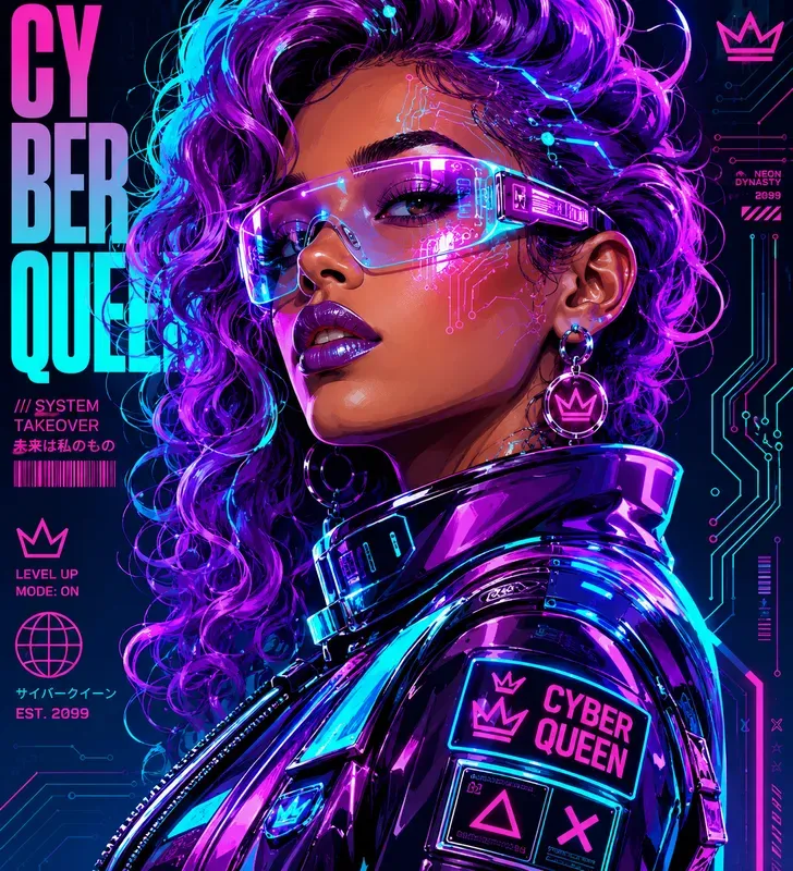 Retro Pop Diva Portrait Generator