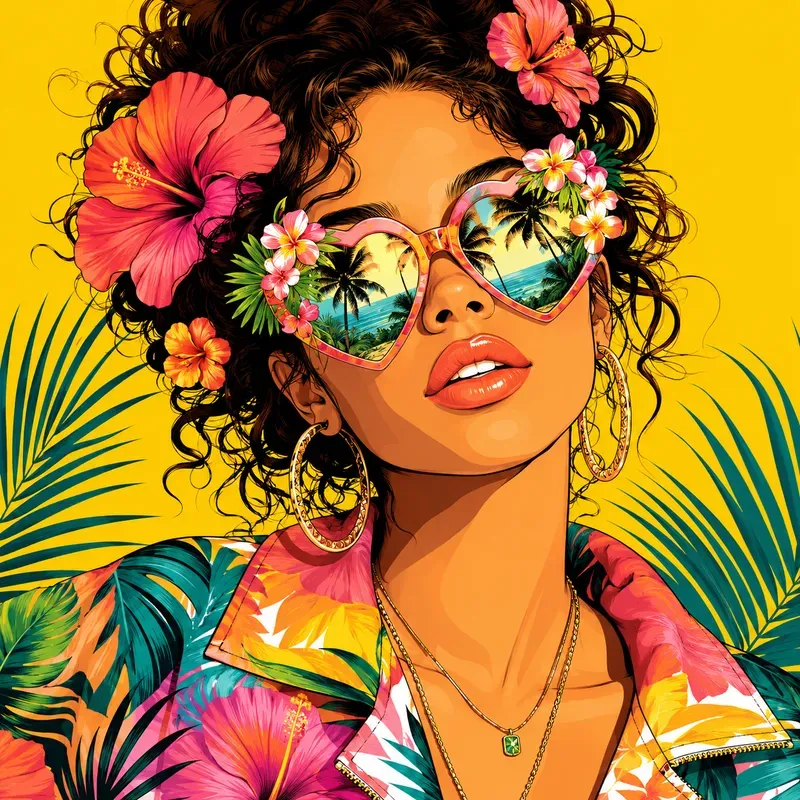 Retro Pop Diva Portrait Generator