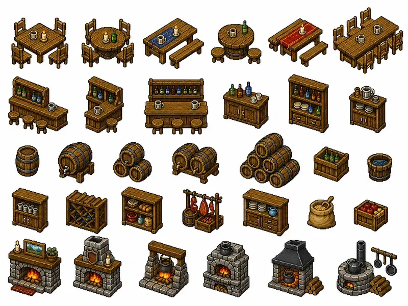 16bit Environment Props Generator
