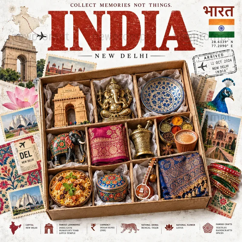 Vintage Travel Souvenir Boxes