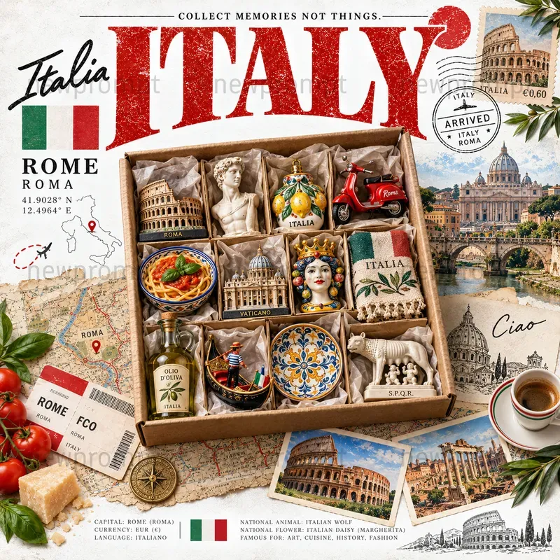 Vintage Travel Souvenir Boxes