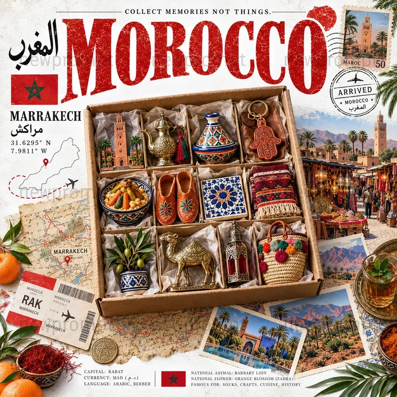Vintage Travel Souvenir Boxes