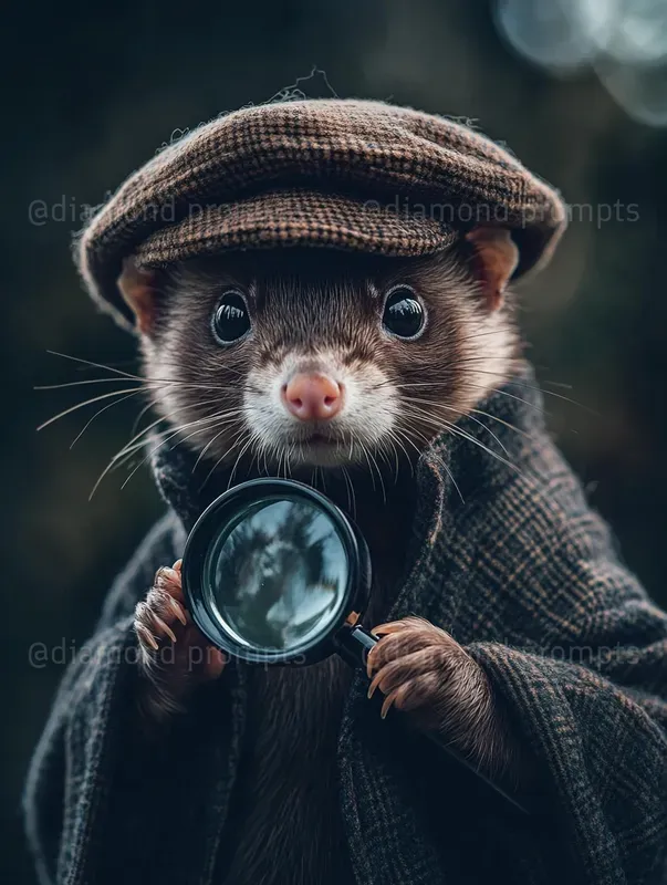 Whimsical Realistic Animal Portraits