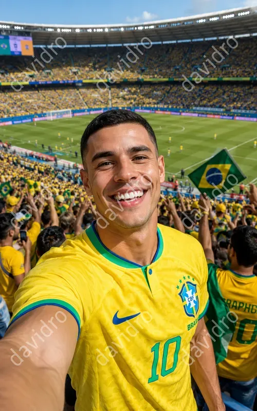 Football Influencer Stadium Selfies