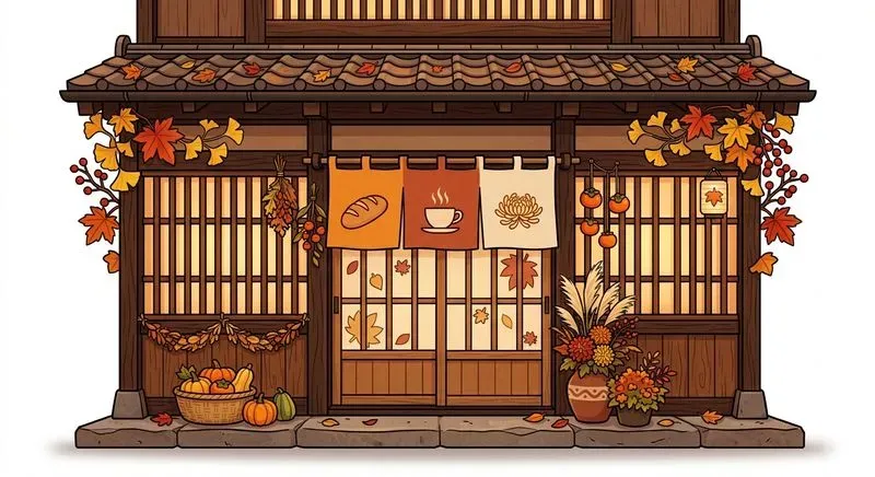 Cozy Village Shopfront Clipart Makers