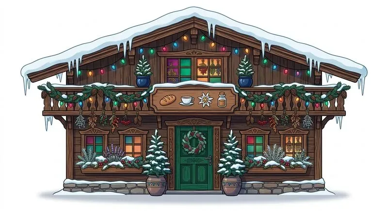 Cozy Village Shopfront Clipart Makers