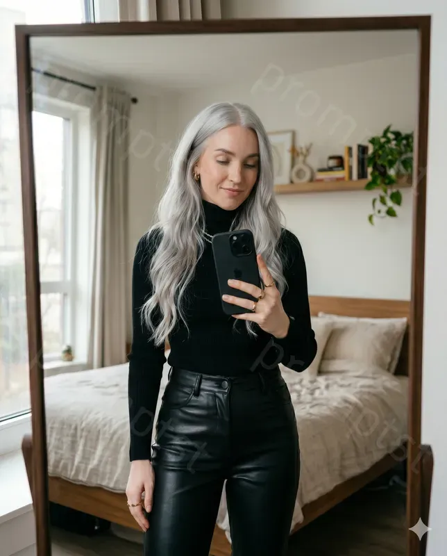 Instagram Influencer Mirror Selfies