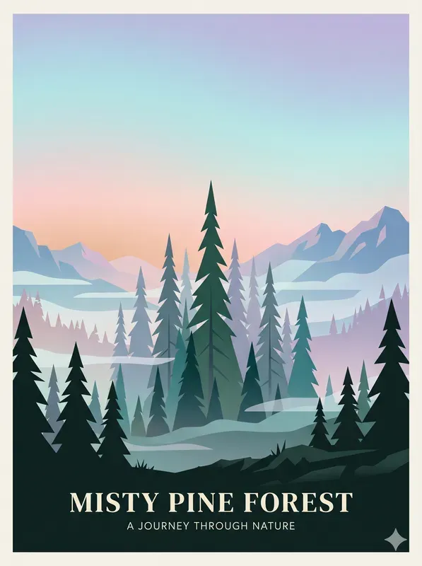 Minimal Scenic Poster Art