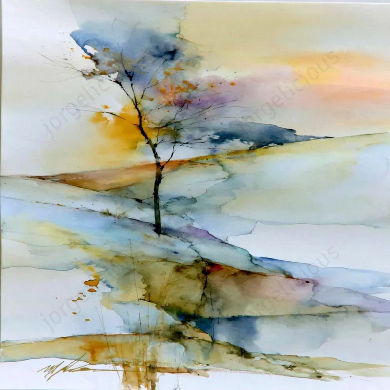 Expressive Watercolor Scenes