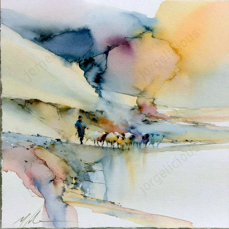 Expressive Watercolor Scenes
