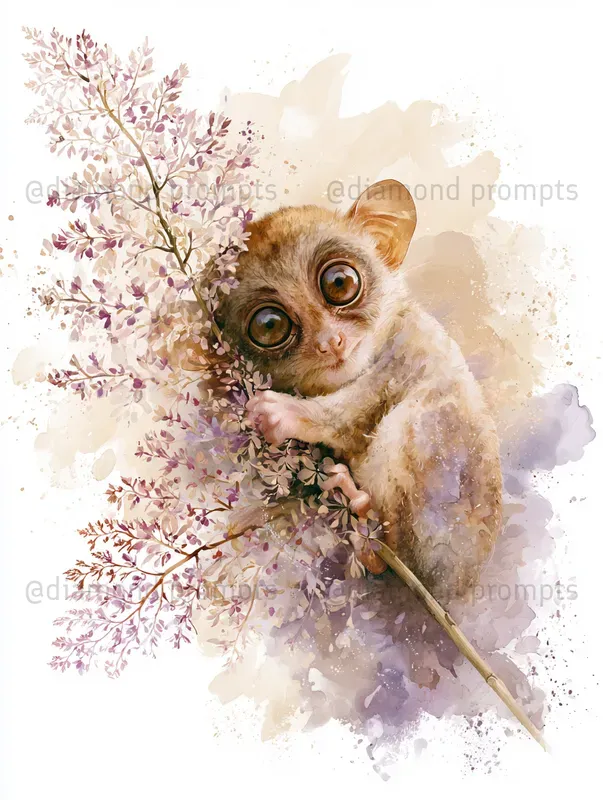 Storybook Watercolor Wildlife Art