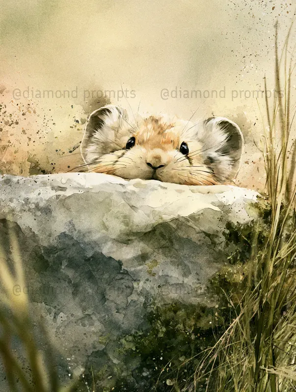 Storybook Watercolor Wildlife Art