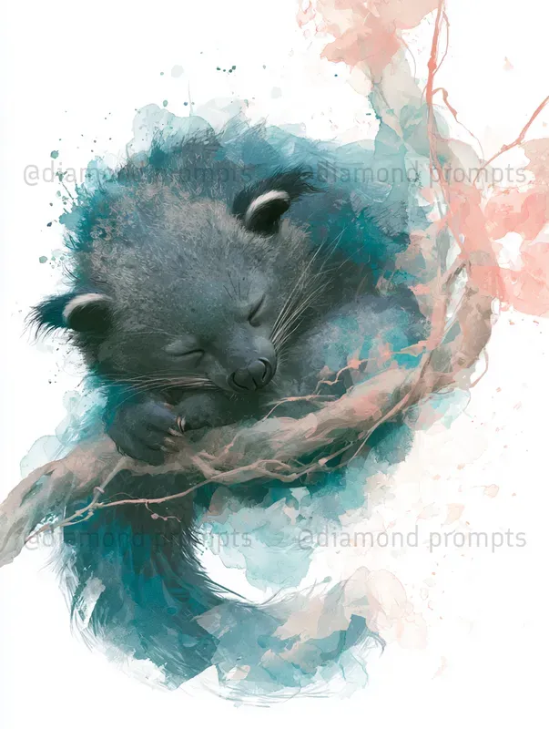 Storybook Watercolor Wildlife Art