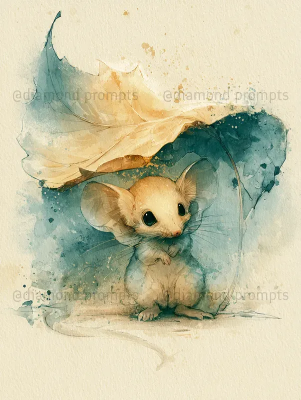 Storybook Watercolor Wildlife Art