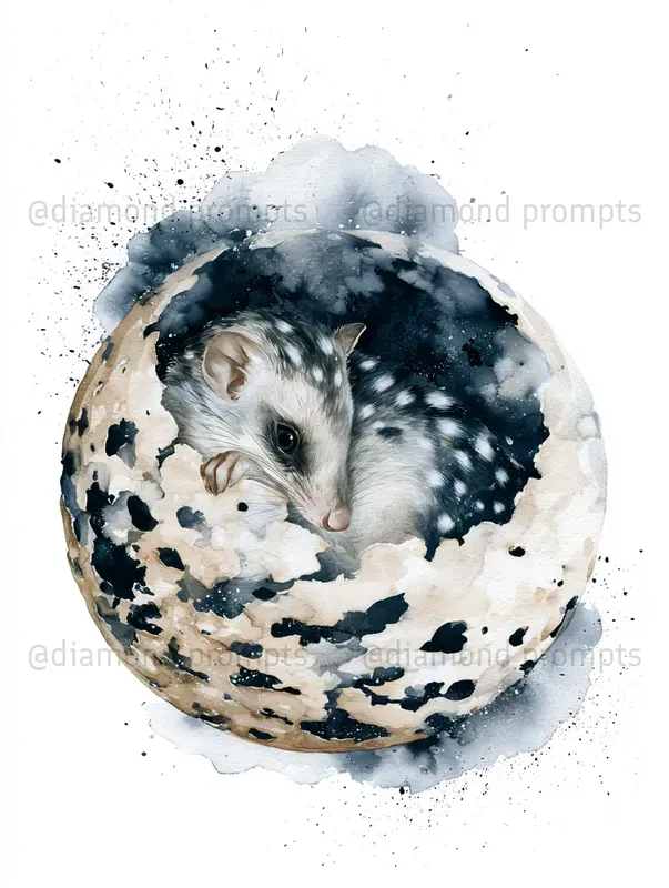 Storybook Watercolor Wildlife Art