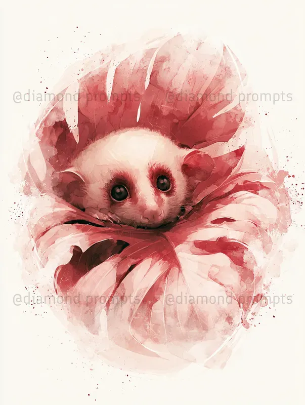 Storybook Watercolor Wildlife Art