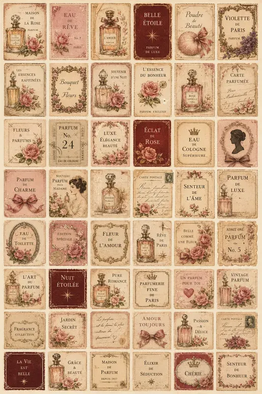 Retro Cherry Scrapbook Sticker Sheets