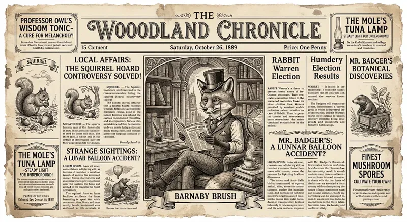 Victorian Illustrated Newspaper Generator