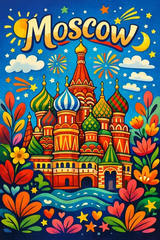 Vibrant Playful Travel Posters