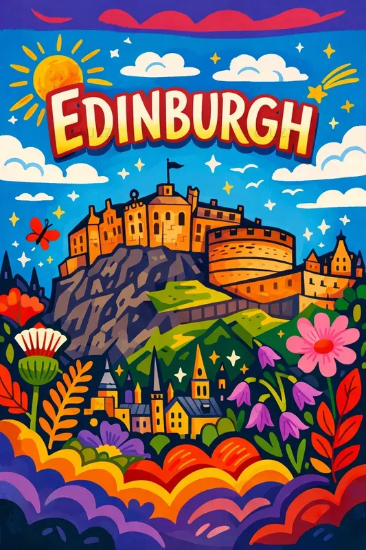 Vibrant Playful Travel Posters