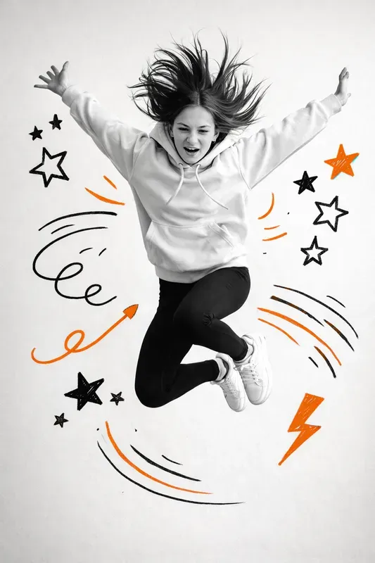 Stylish Action Portrait Creations