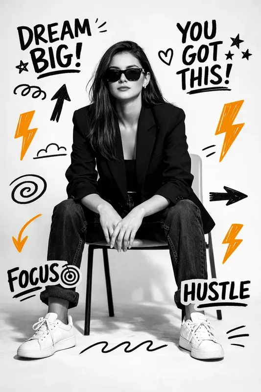 Stylish Action Portrait Creations