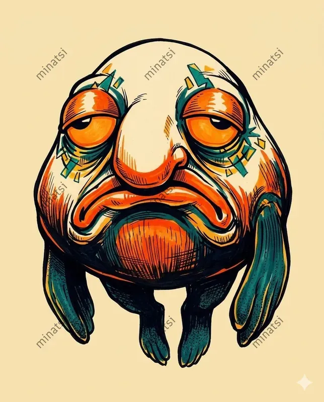 Stylized Animal Ink Poster Art
