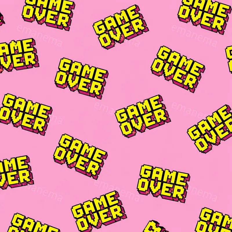 8 Bit Retro Pixel Font Textures