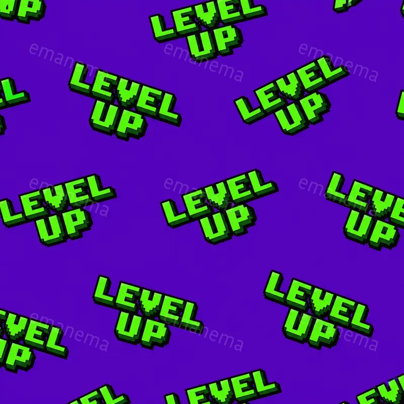 8 Bit Retro Pixel Font Textures
