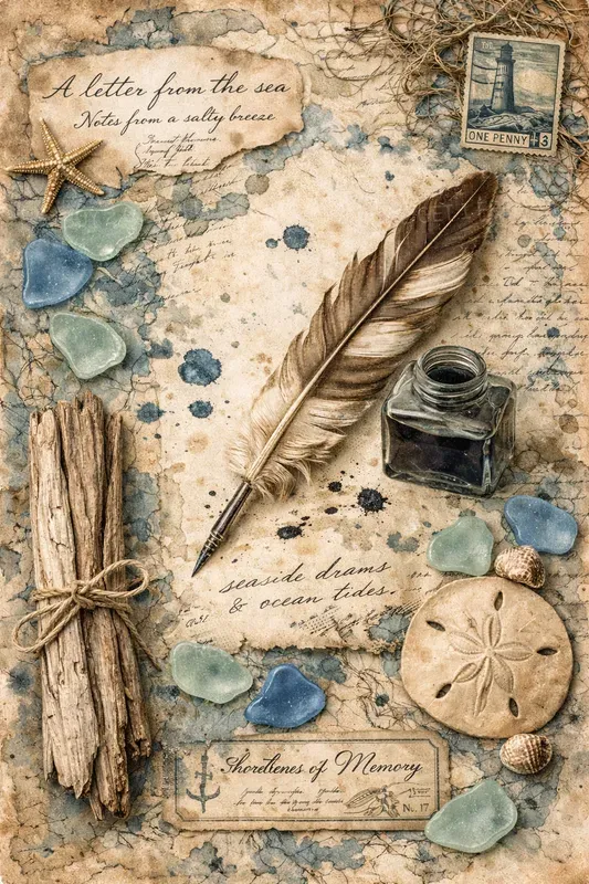 Nautical Memories Junk Journal Pages