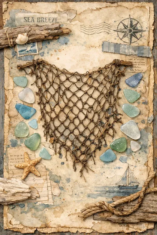 Nautical Memories Junk Journal Pages