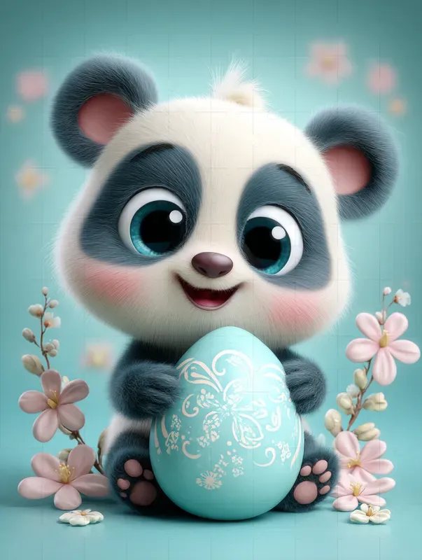 Cute Easter Kawaii Cartoon Characters