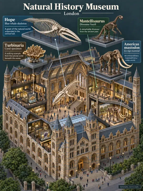 Isometric Museum Cutaway Infographics