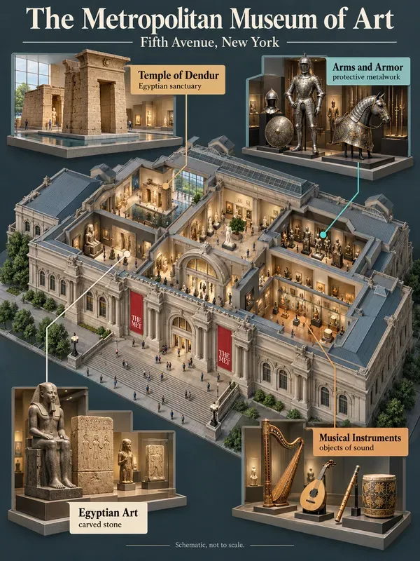 Isometric Museum Cutaway Infographics